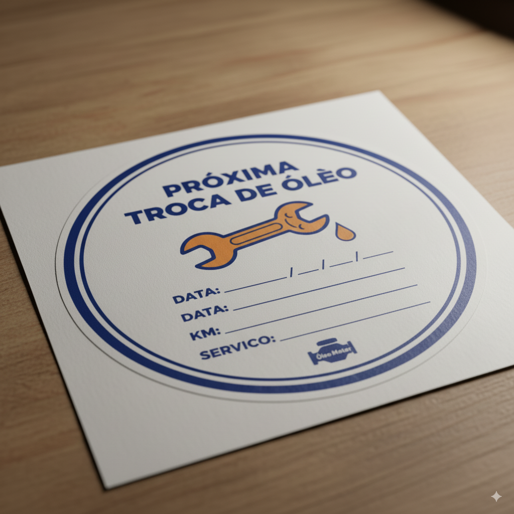 Etiquetas de Troca de Óleo